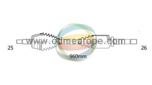 Aandrijfas rechts-voor Ford 18012330