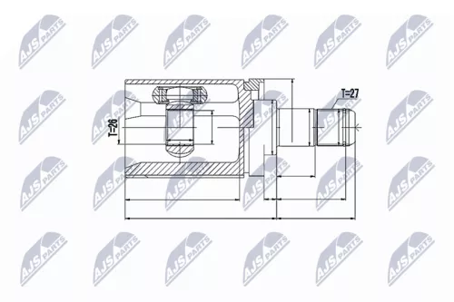 Homokineet reparatie set, aandrijfas