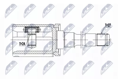 Homokineet reparatie set, aandrijfas