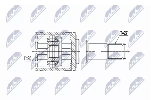 Homokineet reparatie set, aandrijfas
