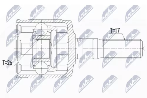 Homokineet reparatie set, aandrijfas