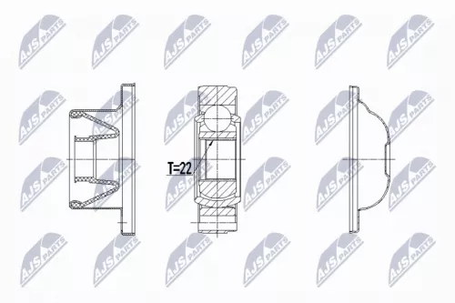 Homokineet reparatie set, aandrijfas