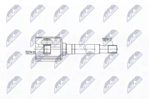 Homokineet reparatie set, aandrijfas