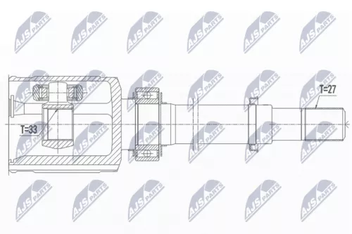 Homokineet reparatie set, aandrijfas