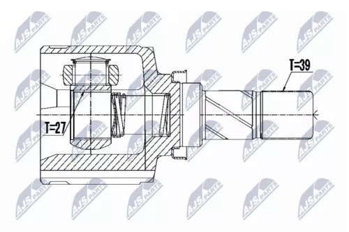 Homokineet reparatie set, aandrijfas
