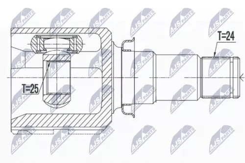 Homokineet reparatie set, aandrijfas