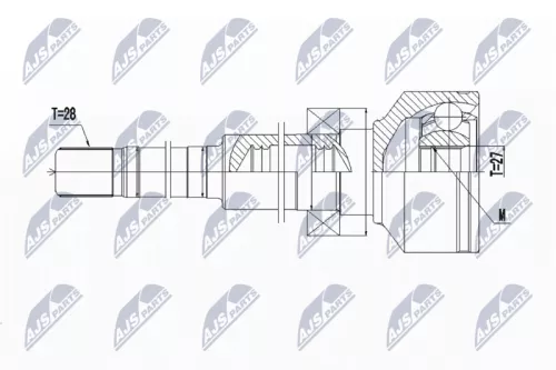 Homokineet reparatie set, aandrijfas