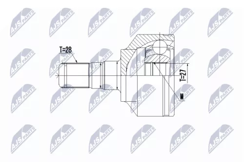 Homokineet reparatie set, aandrijfas