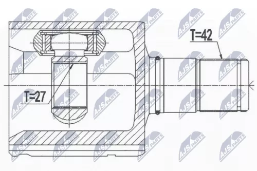 Homokineet reparatie set, aandrijfas