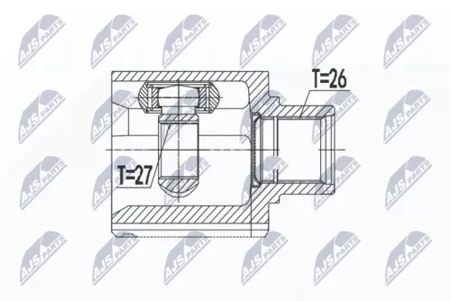 Homokineet reparatie set, aandrijfas