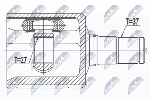 Homokineet reparatie set, aandrijfas