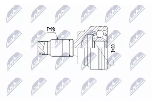 Homokineet reparatie set, aandrijfas