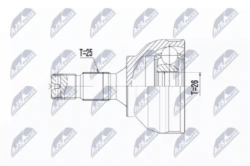 Homokineet reparatie set, aandrijfas