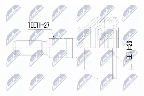 Homokineet reparatie set, aandrijfas