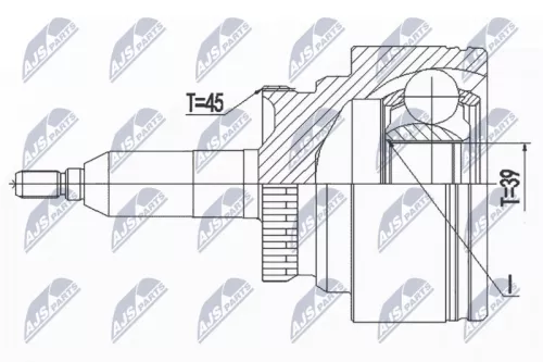 Homokineet reparatie set, aandrijfas