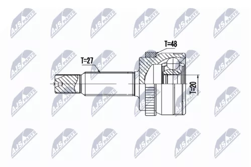 Homokineet reparatie set, aandrijfas