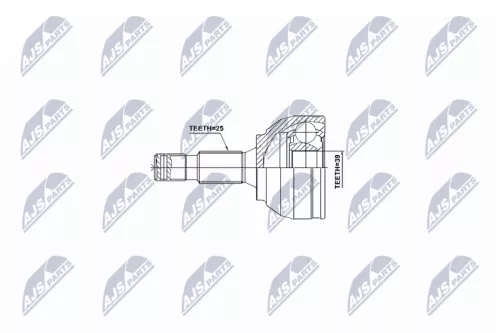 Homokineet reparatie set, aandrijfas