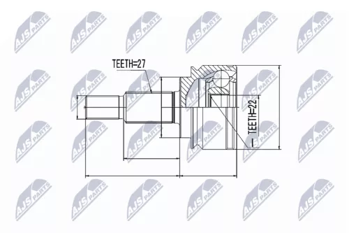 Homokineet reparatie set, aandrijfas