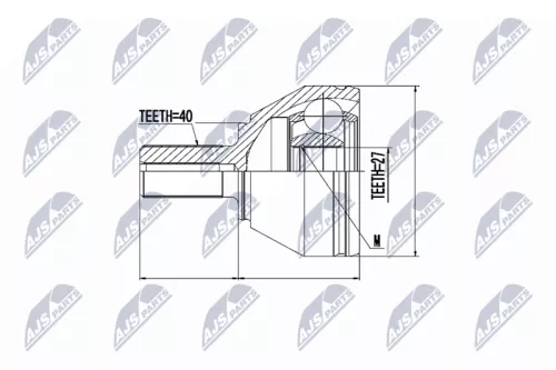 Homokineet reparatie set, aandrijfas