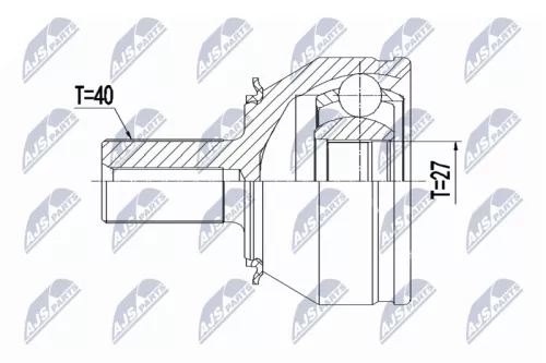 Homokineet reparatie set, aandrijfas