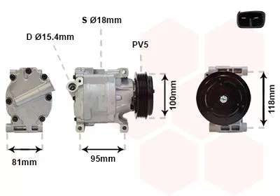 Compressor, airconditioning
