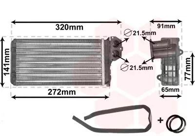 Kachelradiateur, interieurverwarming