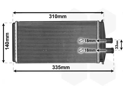 Kachelradiateur, interieurverwarming