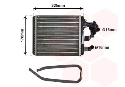 Kachelradiateur, interieurverwarming