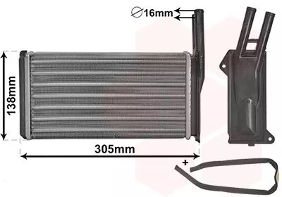 Kachelradiateur, interieurverwarming