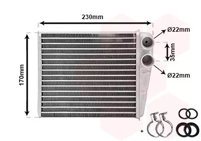 Kachelradiateur, interieurverwarming