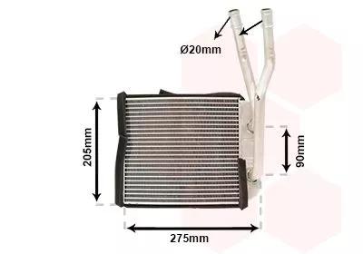Kachelradiateur, interieurverwarming
