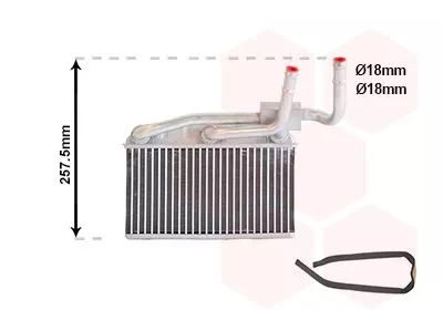 Kachelradiateur, interieurverwarming