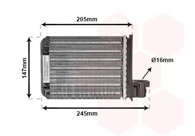 Kachelradiateur, interieurverwarming