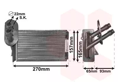Kachelradiateur, interieurverwarming
