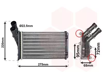 Kachelradiateur, interieurverwarming