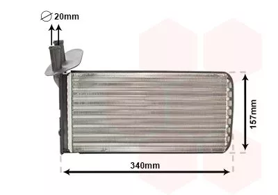 Kachelradiateur, interieurverwarming