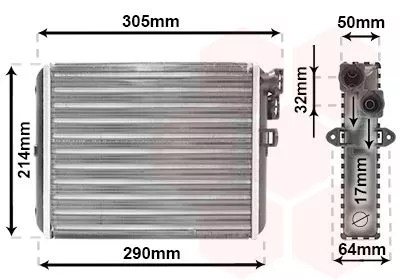 Kachelradiateur, interieurverwarming
