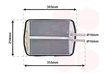 Kachelradiateur, interieurverwarming