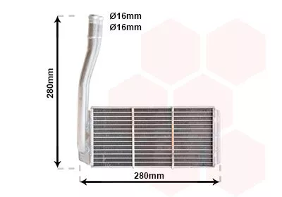 Kachelradiateur, interieurverwarming
