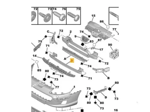 Bumperframe voor-7881361